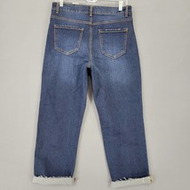 Time Tru Women Jeans Size 10 Blue Stretch Straight Distressed Classic Ra... - $13.01