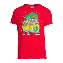 Scooby Doo Christmas Men&#39;s Van Graphic Tee Red Size 3XL - £16.28 GBP