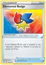 Elemental Badge 147/203 Trainer Item Evolving Skies Pokemon Card - £3.93 GBP