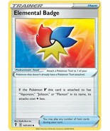 Elemental Badge 147/203 Trainer Item Evolving Skies Pokemon Card - $13.70 CAD