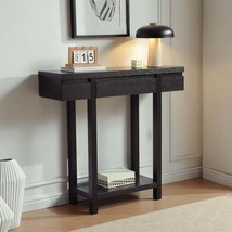 Handleless Entryway Hallway Console Table, Drawer, Shelf, Wooden Legs - $1,710.06 MXN