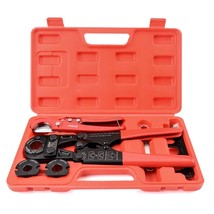 Pex Pipe Crimping Tool Kit For 3/8,1/2,3/4,1-Inch Copper Ring With Free Gauge&Pe - £86.40 GBP