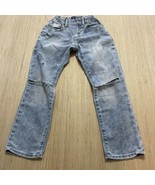 Gap Kids boys 8 Regular Light wash jeans Very Distressed Adjustable Waist - $12.07 CAD