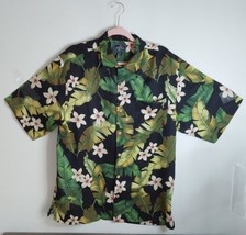 Bermuda Bay Aloha Hawaiian Men&#39;s Shirt Floral print impresion size m 100%... - £13.93 GBP