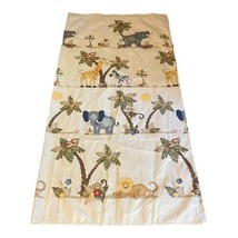 Home Trends Kids Safari Jungle Elephant Tiger Monkey Print Shower Curtain 70&quot; - £18.60 GBP