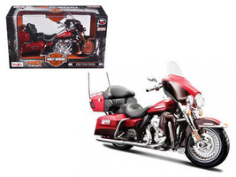 2013 Harley Davidson FLHTK Electra Glide Ultra Limited Red Bike 1/12 Die... - $31.01