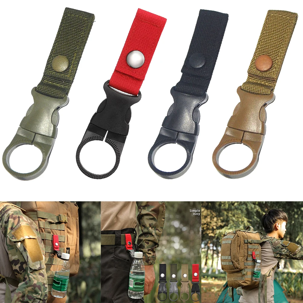 1pc Backpack Buckle Carabiners Attach Quick Draw Water Bottle Hanger Holder - £7.02 GBP+