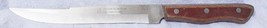 Vintage Precision Hollow Ground Long Kitchen Knife Wood Handle made in J... - $4.74