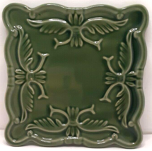 California Pantry Green Ceramic Trivet Spoon Rest or Candle Holder 2009 - £11.35 GBP