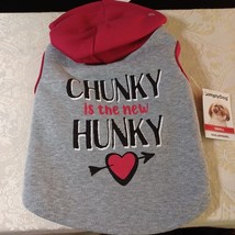 Simply Dog Hoodie Size Small - Chunky is the New Hunky - $140.83 MXN