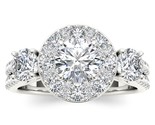Authenticity Guarantee 
Real 14K White Gold 2.00 ct TDW Natural Diamond Halo ... - $3,039.99