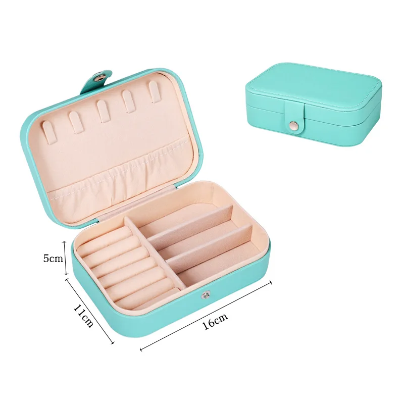 Makeup Bags Ear Storage Box Neck Ear Ring Jewelry Storage Box Jewelry Box Portab - $62.29