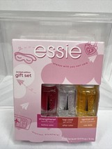 Essie Nail Nail Care Gift Set Kit Strengthener, Polish Top Coat, Cuticle... - $6.99