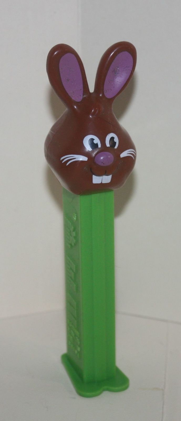 2011 Pez Bucktooth Chocolate Bunny Green Stem Candy Dispenser - $3.00