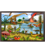 Jurassic dinosaurs painting print. Gift for a boy, child. Room design de... - £42.46 GBP+
