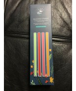 Chic &amp; Tonic 4 Silicone Straws &amp; Brush Cleaner &amp; Plastic Case New - £11.07 GBP