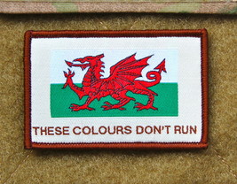 Cymru Wales These Colours Don&#39;t Run Patch British Army Uksf Sas - £5.97 GBP