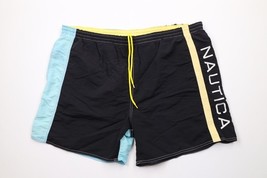 Vintage 90s Nautica Mens XL Spell Out Color Block Lined Shorts Swim Trun... - $461.74 MXN