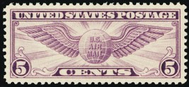 C12, Mint Superb NH 5¢ Airmail Stamp - A GEM * Stuart Katz - $295.00
