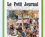 Jazz Club Le Petit Journal Die Cut Menu Saint Michel Paris France  - $27.72