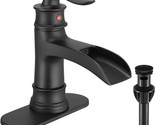 Fransiton Waterfall Faucet Oil Rubbed Bronze Finish Large Spout Bathroom... - £36.98 GBP