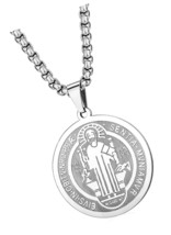 Saint St. Michael/Christopher/Virgin Medal Necklace - $60.48 CAD