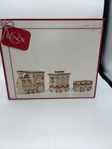 Lenox Holiday Entertaining Train Candy Dish 3 Pieces New Sealed - £26.40 GBP