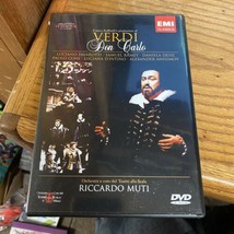 Verdi Don Carlo Muti (DVD, 2004) Opera Pavarotti Ramey scratch at edge of disc 2 - £16.64 GBP
