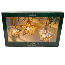 Hallmark Illuminations Startlight Starbright Ornaments Box Set 3 Star 2005 - £24.49 GBP