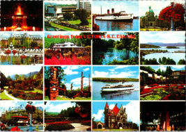 Greetings from Victoria British Columbia Canada Vintage Postcard (CC5) - £4.59 GBP