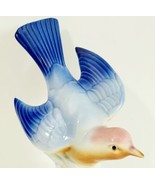 Blue Bird Ceramic Hand Painted Fine Pottery Japan Vintage 1970s 8.5&quot; HGS2E - £31.41 GBP