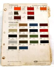 1974 GM Buick/Chevrolet/Olds/Pontiac/Cadillac Ext/Int Color Chips 648 - €6,79 EUR