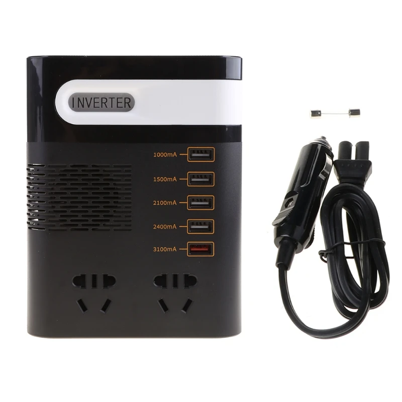 Ootdty Car Power Inverter 200W Dc 12V/24V To Ac 220V With Qc 3.0 Usb Charger - £29.76 GBP