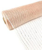 Trendy Christmas Holiday Rose Gold 21&quot; Metallic Foil Deco Mesh Ribbon Roll (1) - £14.84 GBP+