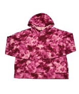 Old Navy Sweater Girls XL Pink Tie Dye Long Sleeve Pocket Pull Over Hoodie - £19.48 GBP