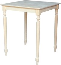 International Concepts Square Counter Height Solid Wood Top Table With, ... - £201.50 GBP