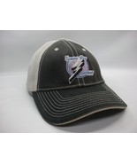 Tampa Bay Lightning Hat S/M Stretch Fit Faded Black White NHL Hockey Tru... - £15.97 GBP