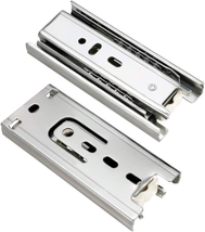 Btibpse 4 Inches Length Drawer Slides Ball Bearing Telescopic 3 Sections 1 Pair - £14.36 GBP