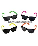 (12) Neon Sunglasses Assorted Colors Retro Pool Party Favor Costume Acce... - £11.13 GBP