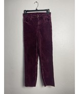 H&amp;M Divided Burgundy Corduroy Woman&#39;s Pant Size 4 US - $275.67 MXN
