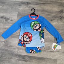 New XSmall Nintendo Super Mario Bros Boys Long Sleeve Top &amp; Pants Pajama... - $9.89