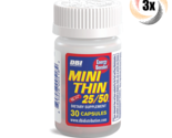 3x Bottles Mini Thin 25/50 Herbal Dietary Supplement ( 30 Capsules Per B... - £16.33 GBP