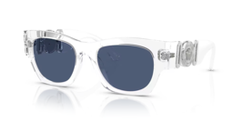 VERSACE Sunglasses VE4479U 148/80 Transparent Frame W/ Blue Lens 52-19-140 - £148.95 GBP