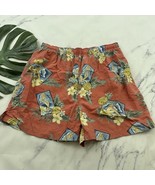 Tommy Bahama Mens Vintage Swim Trunks Size XL Pink Tropical Girl Print F... - €22,16 EUR