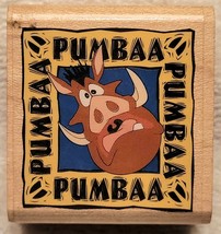 Disney Pumbaa Portrait The Lion King Rubber Stamp, Rubber Stampede A484-... - $5.95