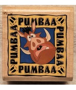 Disney Pumbaa Portrait The Lion King Rubber Stamp, Rubber Stampede A484-C - NEW - $5.95