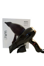 Elchim 3900 Titanium Healthy Ionic Ceramic Hair Dryer Black &amp; Gold - £94.88 GBP