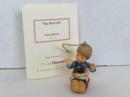 Hummel Christmas ornament figurine goebel Berta Studio COA Best Gift puppy dog - $29.65