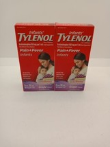 *READ* 2X Tylenol Infants Acetaminophen Liquid Medicine, Grape, 1 fl. oz - £8.67 GBP