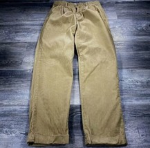 Polo Ralph Lauren Men&#39;s Hammond Pants Corduroy Beige 36x30 Cuffed Hem Pl... - $31.04